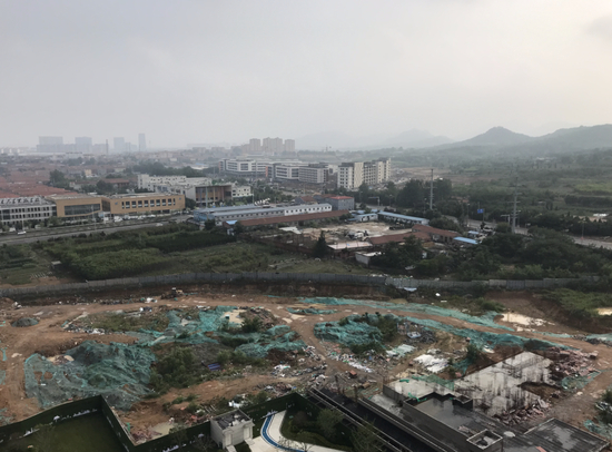 　蓝色硅谷某待建工地航拍 |&nbsp;每经记者 王佳飞&nbsp;摄