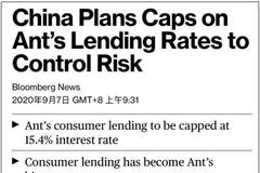 彭博：民间借贷利率下调，蚂蚁最大收入或面临收缩风险