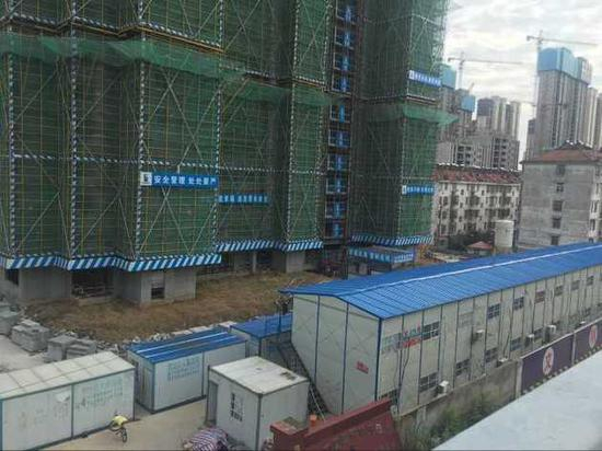 项目已停工并全面排查安全隐患 图片来源：每经记者 程成摄
