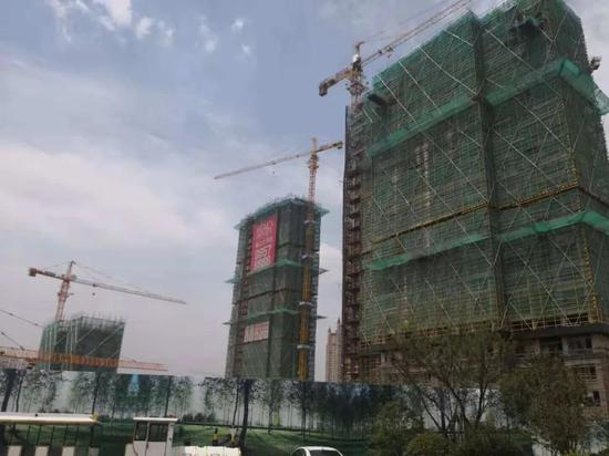 　建设中的中南熙悦项目 &nbsp; &nbsp; 中房报记者 &nbsp; 樊永锋 &nbsp;∕ &nbsp;摄