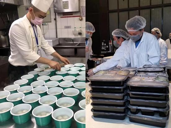 　为抗疫一线的医护人员等制作免费餐食（图源/受访者提供）