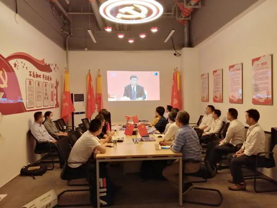 图|华东大区组织观看总书记讲话