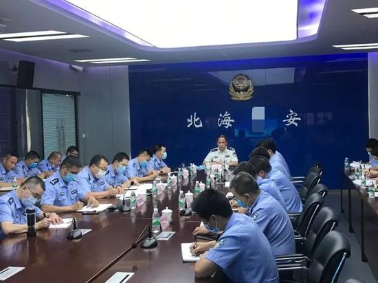 北海市副市长、市公安局党委书记、局长李泽进组织召开会议，部署“409”案件专项行动