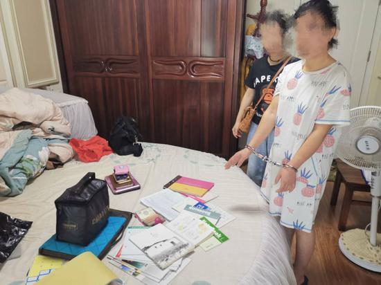  （警方抓获相关犯罪嫌疑人）