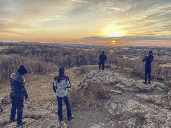 乌兰布统的晚霞&nbsp;图片来源：受访人