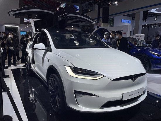 　特斯拉Model X Plaid。图片拍摄：周姝祺