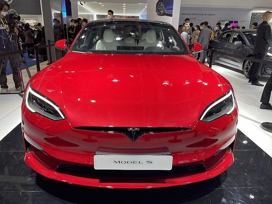 　特斯拉Model S Plaid。图片拍摄：周姝祺
