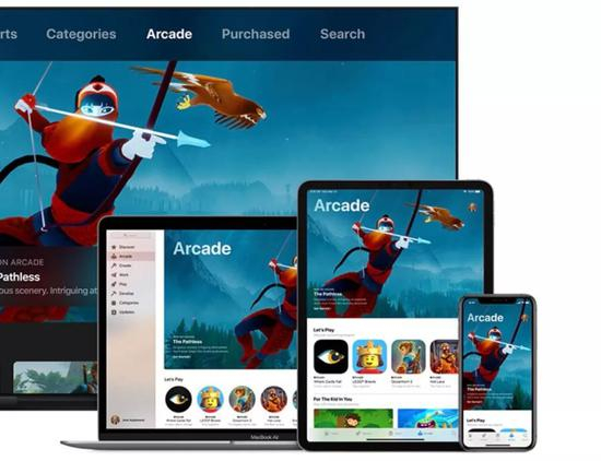 ▲Apple Arcade 来源：苹果官网