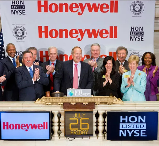 　霍尼韦尔在纽约交易所上市 图源：纽交所