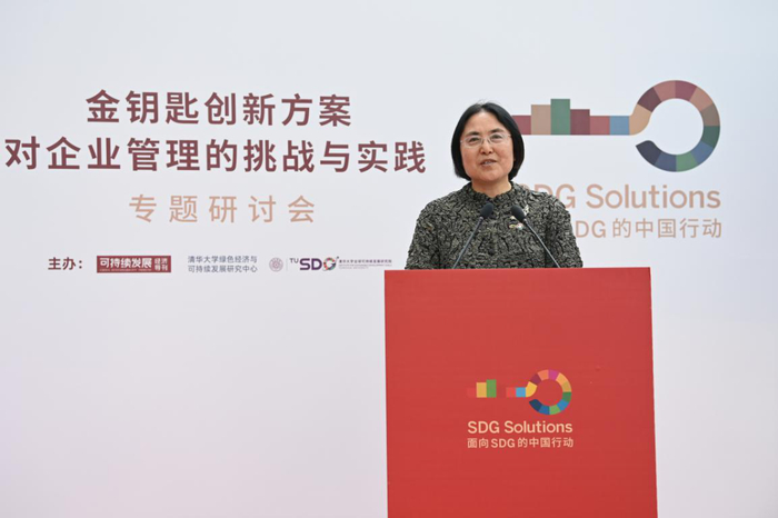 清华大学苏世民书院副院长、清华大学绿色经济与可持续发展研究中心主任、金钥匙总教练钱小军作总结发言清华大学苏世民书院副院长、清华大学绿色经济与可持续发展研究中心主任、金钥匙总教练钱小军作总结发言