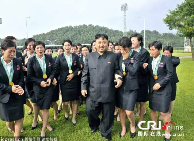 2013年8月1日，据朝鲜《劳动新闻》报道，朝鲜领导人金正恩接见朝鲜女子足球队。