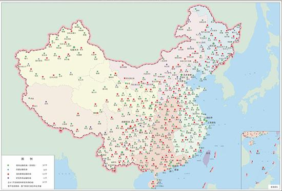 民用运输机场规划布局示意图（2030年） 新华社发