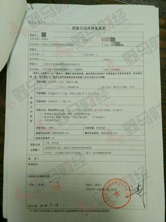 上图为律师提供的疑似假合同