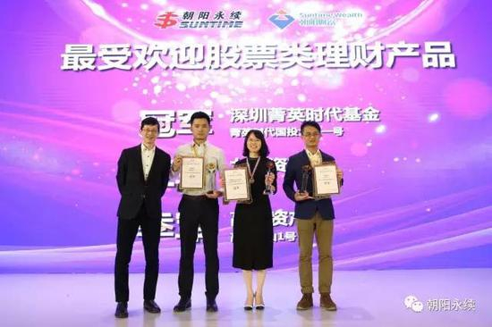 图为最受欢迎股票类理财产品冠亚季军