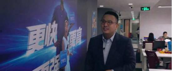 张旭豪向36氪介绍饿了么