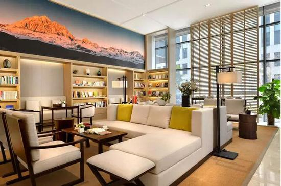 亚朵酒店大堂。图片来自亚朵酒店官网