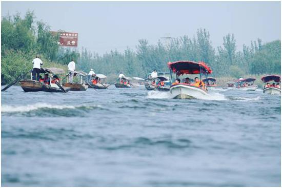 ▲雄县、安新等县由于靠近白洋淀，旅游资源丰富