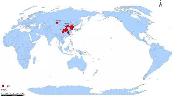 中金黄金全球业务（矿山）分布