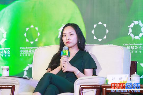 新希望六合股份有限公司董事长刘畅在“2017中国绿公司年会”上发言 大会供图