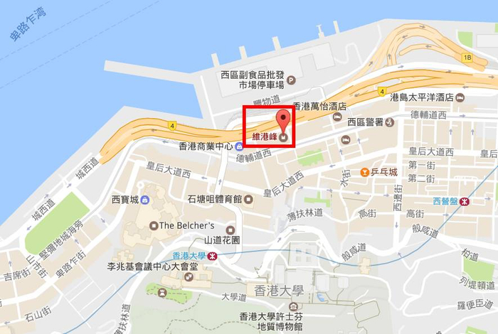▲图为维港峰住宅区位置