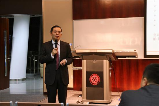 ▲来到华泰证券工作后，回北大招聘