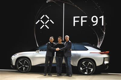 1月3日，美国拉斯韦加斯，乐视电动车初创公司法拉第未来（Faraday&nbsp;Future，即乐视FF）发布电动车FF91。图/视觉中国