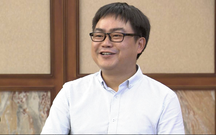 ▲姚庆，吉艾科技（北京）股份公司总经理兼董事，上海人。7月25日，姚庆在上海接受记者采访。