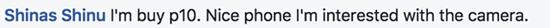 我买了华为P10那款手机。手机好好用特别是摄像头呢~