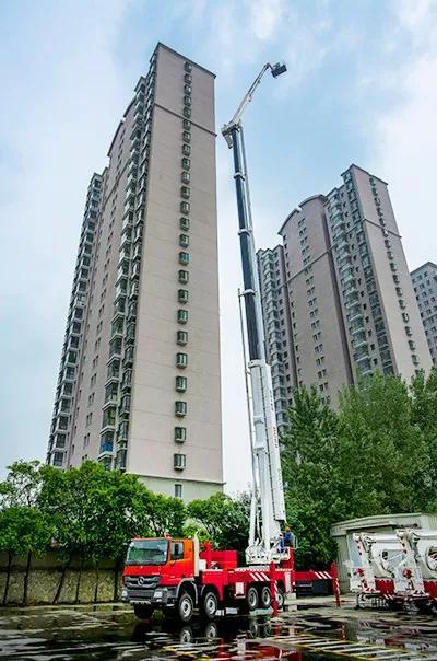徐工DG88米登高平台消防车&nbsp;&nbsp;图片来源：徐工机械官网