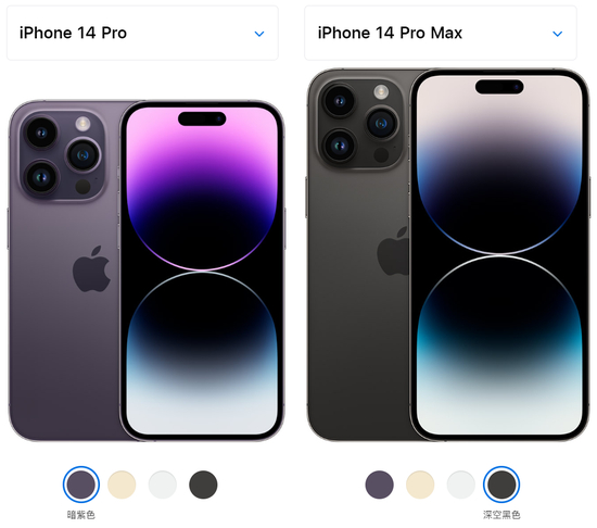 iPhone 14 Pro和iPhone 14 Pro Max / 苹果官网