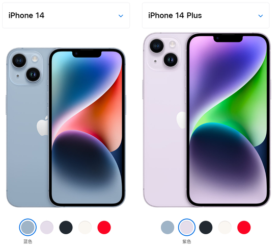 iPhone 14 和iPhone 14 Plus/ 苹果官网