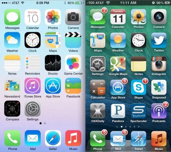 从iOS6到iOS7，苹果引领整个互联网世界完成了从拟物到扁平的进化