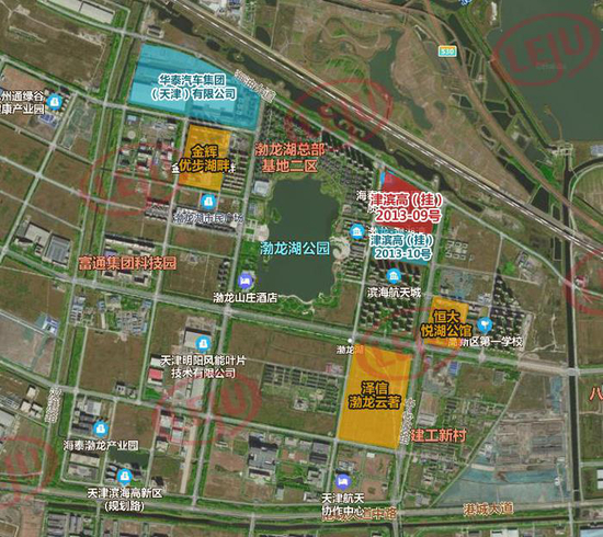 ▲被回收的津滨高（挂）2013-09号地块，位于华泰汽车厂区旁边。图片来自乐居网。