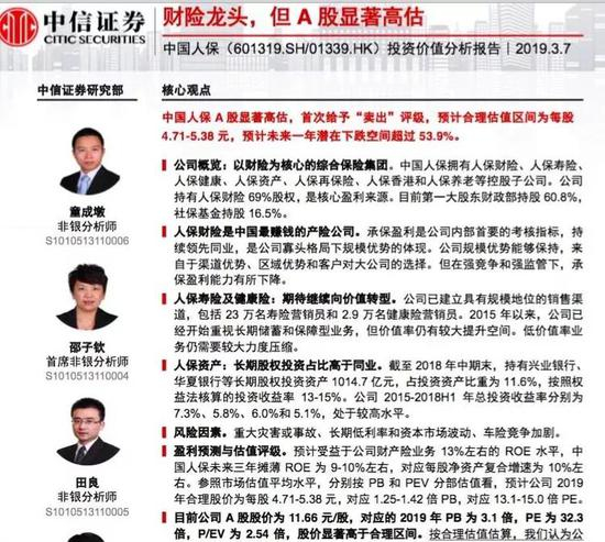 今天，华泰证券又给了中信建投卖出评级：
