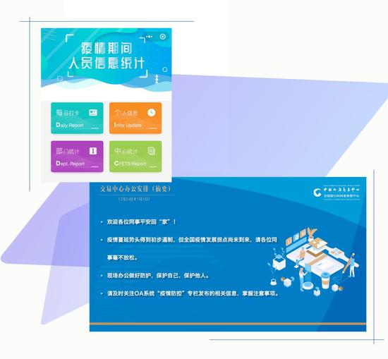 迅速开发“疫情期间人员信息统计”小程序，科技支持员工健康信息和办公安排实时掌握