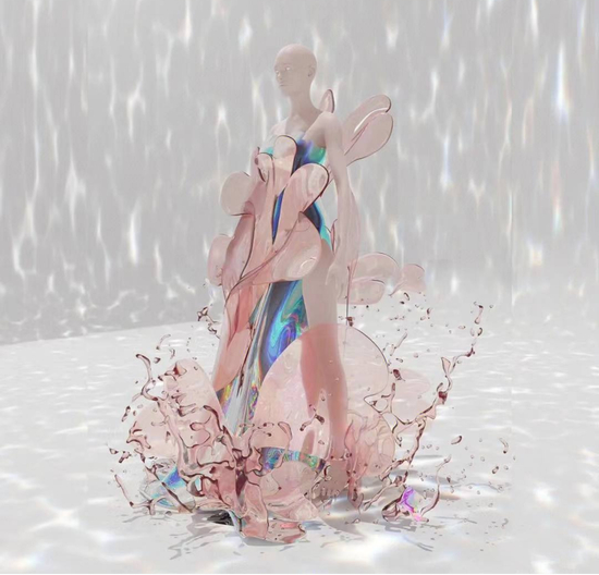 刘浩设计的万爱丛生虚拟服装，限量100份 　　已售出64份 / 受访者供图