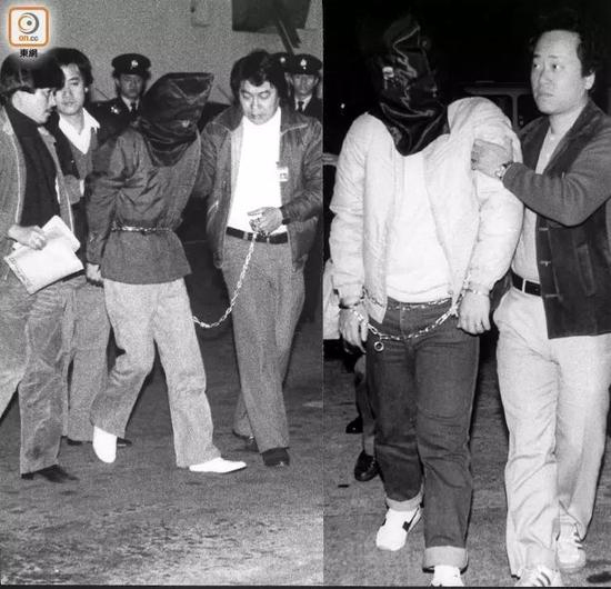 被逮捕的吴建东，香港，1984年