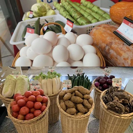 设立线下菜站，提供新鲜食材（图源/受访者提供）&nbsp;