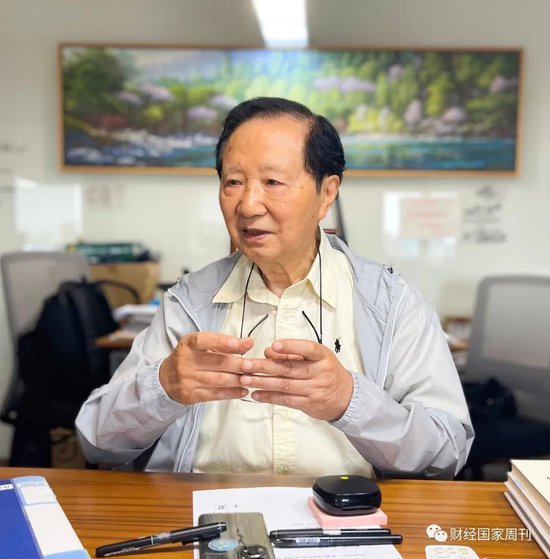 ▲2023年6月初，陈清泰接受《财经国家周刊》专访。图/本刊 王慧