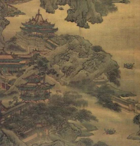 史上著名烂尾楼——阿旁宫。/清·袁耀《阿房宫图》