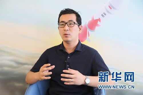 图为蓝箭创始人、CEO张昌武 新华网 周靖杰摄