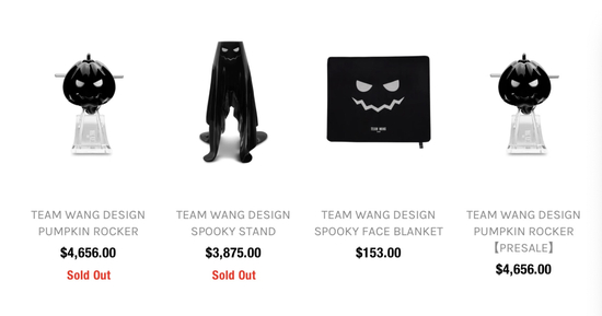 Team Wang推出的万圣节主题产品，前两款已经售罄