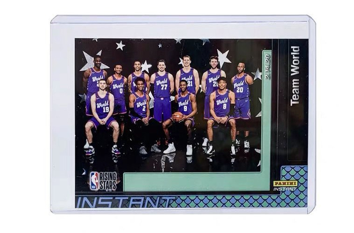 帕尼尼发行的2020整套NBA全明星新秀赛23张限量8编龙鳞平行版本。