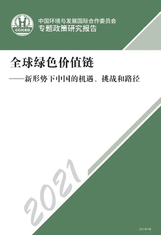 图1 | 全球绿色价值链——新形势下中国的机遇、挑战和路径