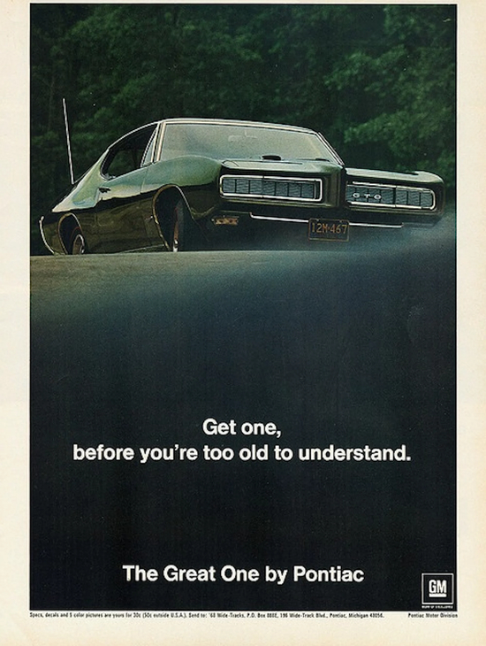 庞蒂克1968年的海报，来源：网络