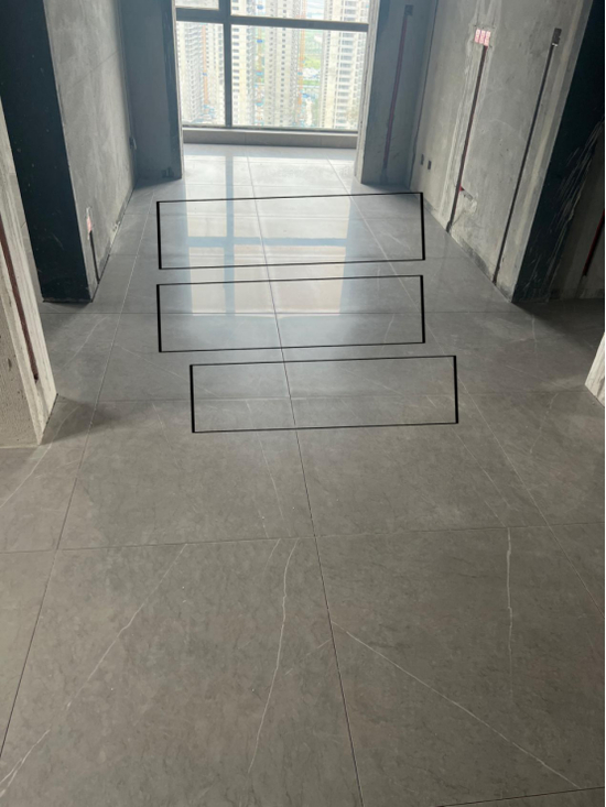 地砖铺贴效果（图片由丁先生提供）