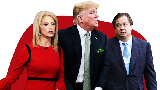  ·&nbsp;康威（左）和丈夫乔治（右）