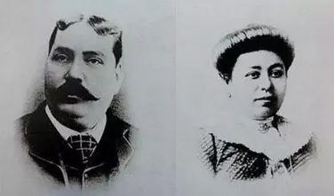  哈同和妻子罗迦陵