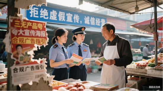  图为广告乱象治理 图源：AI生成