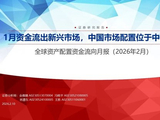 申万宏源策略：1月资金流出新兴市场，中国市场配置位于中低水平